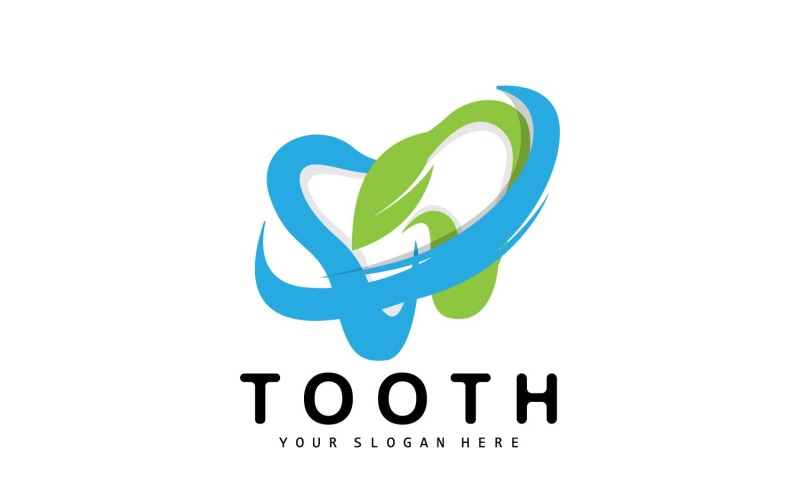 Логотип зуба Dental Health VectorV13