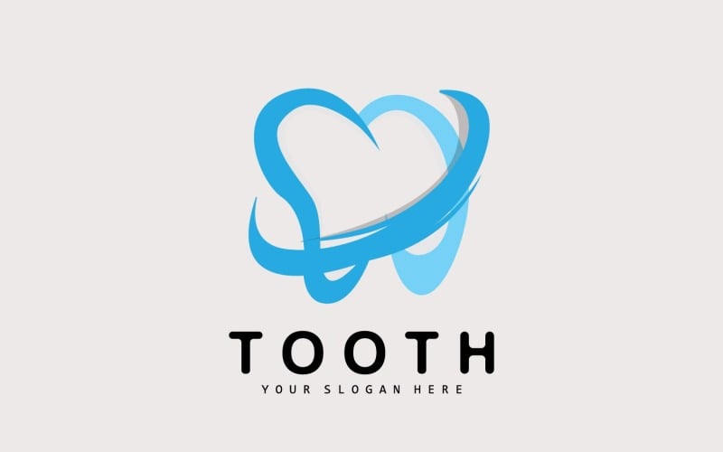 Логотип зуба Dental Health VectorV14