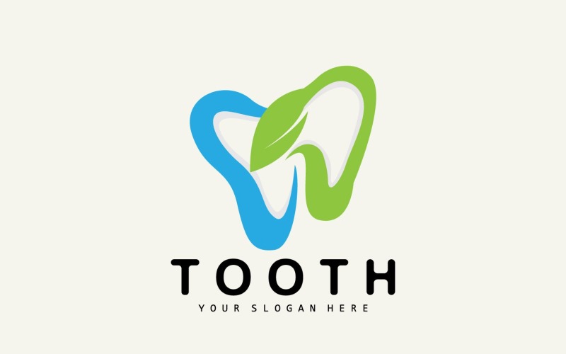 Tand logo tandheelkundige gezondheid VectorV3
