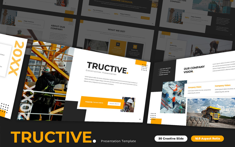 Tructive - Bouw Google Slides-sjabloon