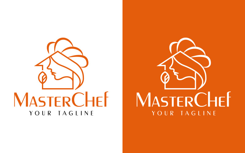 Design de logotipo de comida caseira orgânica Miss MasterChef