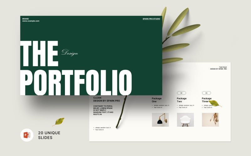 投资组合简洁设计模板