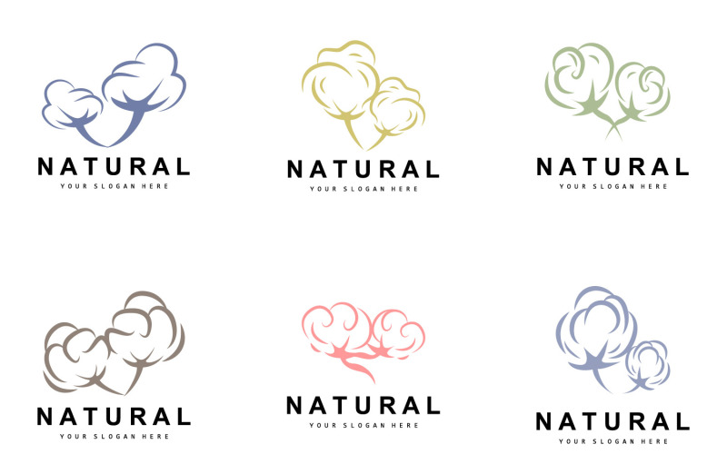 Cotton Logo Smooth Cotton Plant DesignV6