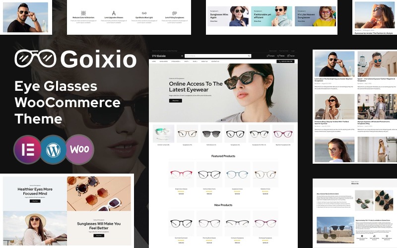 Goixio - Gafas de sol y anteojos Tema WooCommerce