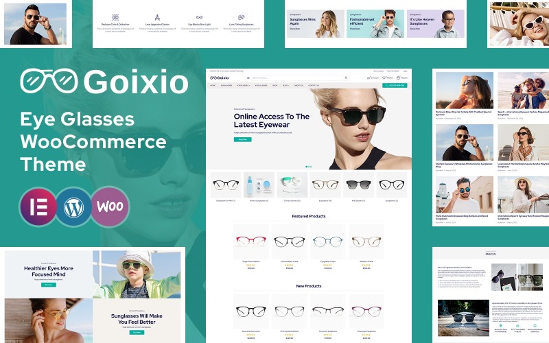 Goixio — тема WooCommerce для солнцезащитных очков и очков