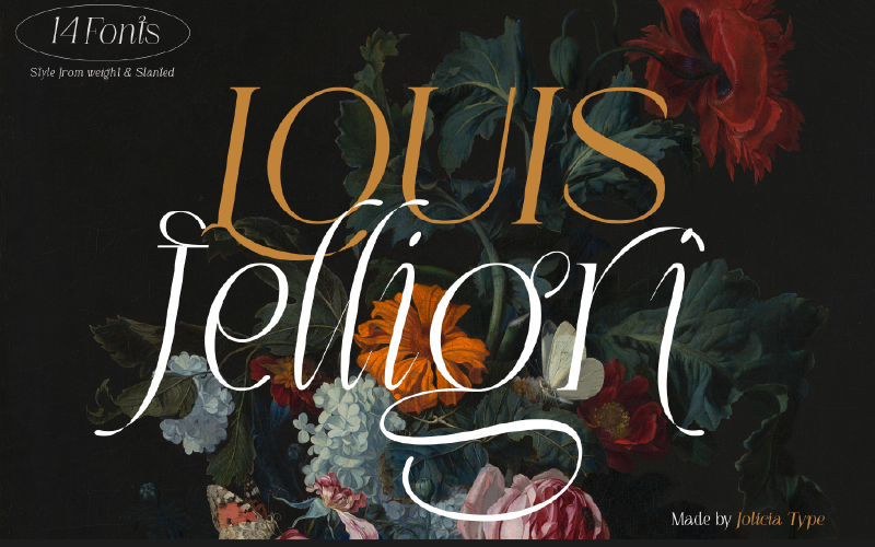 Louis Feligri | Serif-weergavelettertype