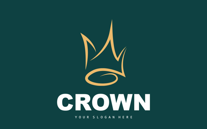 Création de logo de couronne simple et beau luxeV11