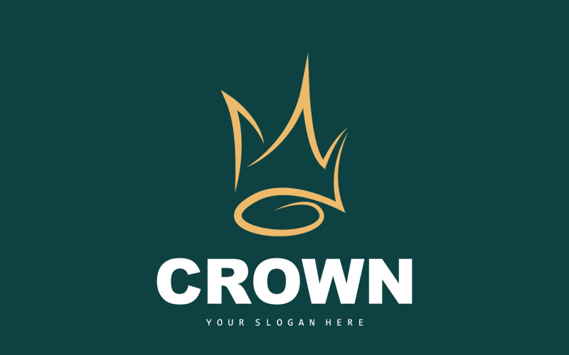 Krone Logo Design einfach schön Luxus V11