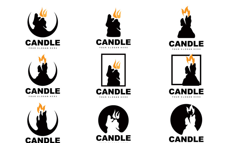 Świeca Logo Kolacja Płomień Światło DesignV5