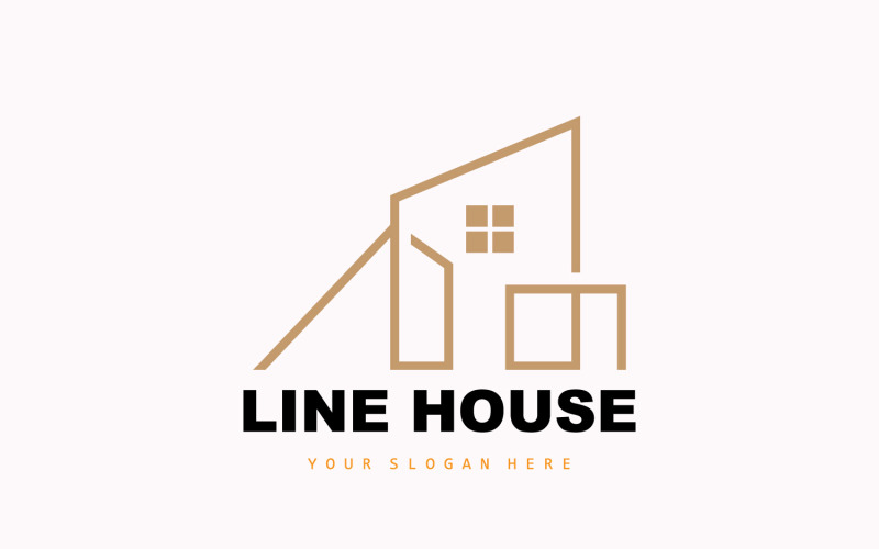 Logo de conception de maison Logo de bâtiment PropertyV3