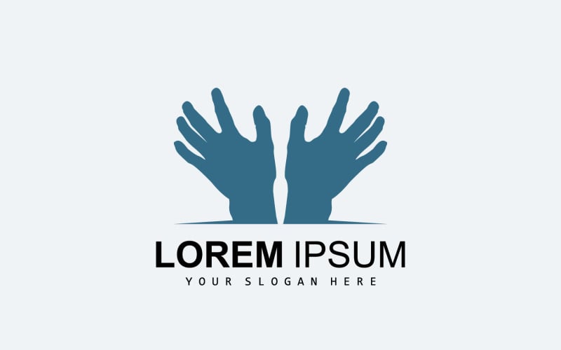 Logo ruky Týmová práce Týmová společnost DesignV6