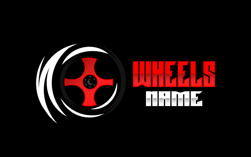 Logo serwisu kół pojazdu Projekt motoryzacyjnyV1