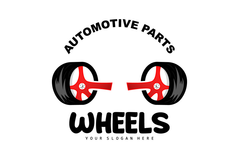 Логотип обслуживания колес автомобиля Automotive DesignV6