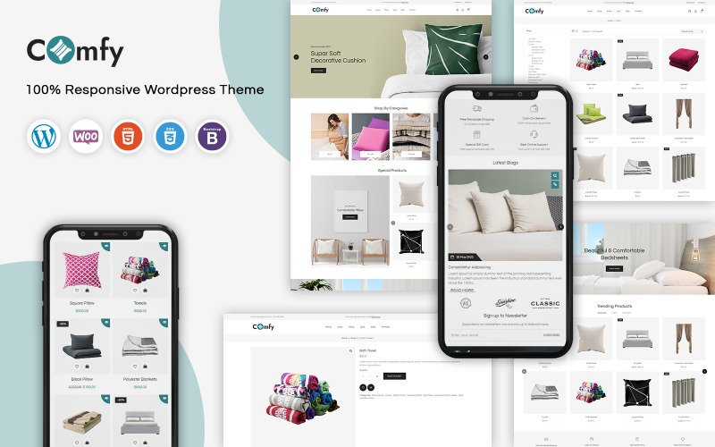 Comfortabel - responsieve WooCommerce-sjabloon