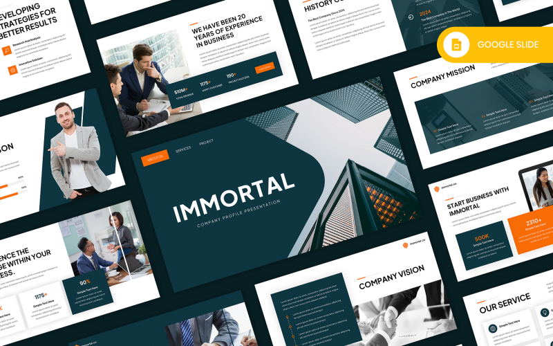 mmortal - Company Profile Google Slide