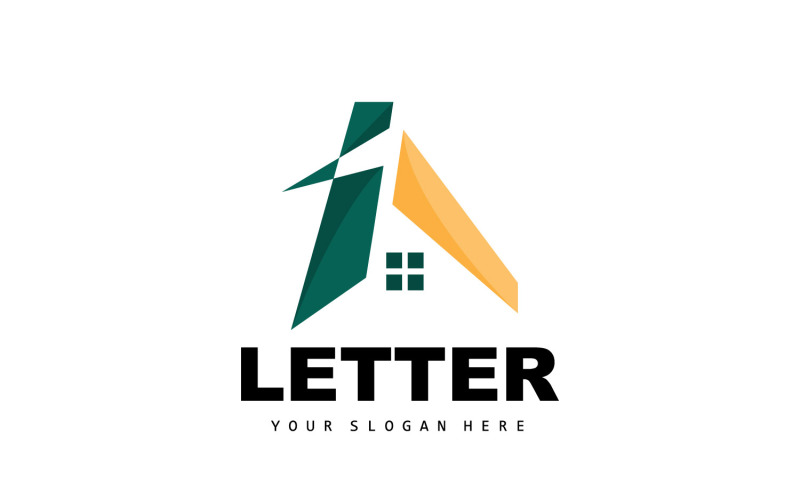 Una lettera Logo Logotipo vettoriale v10