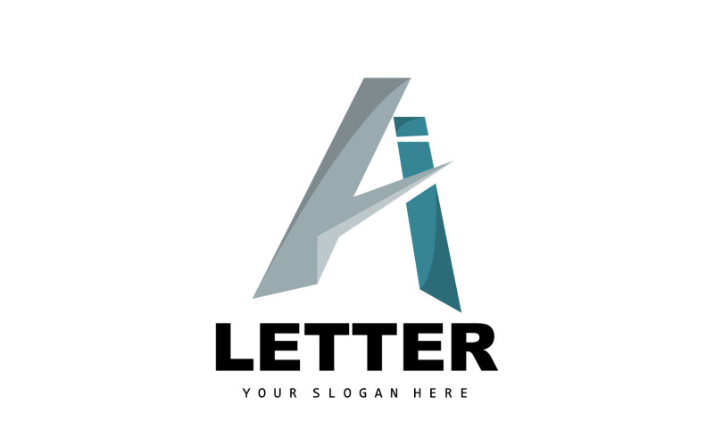 Una lettera Logo Logotipo vettoriale v5