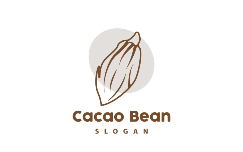 Cacau Bean Logo Design Premium VintageV2