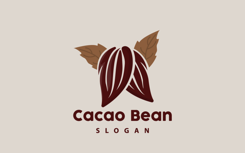 Logo kakaových bobů Premium Design VintageV12