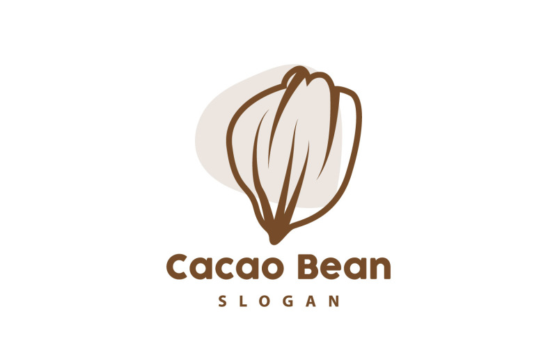 Логотип Cacao Bean Premium Design VintageV3