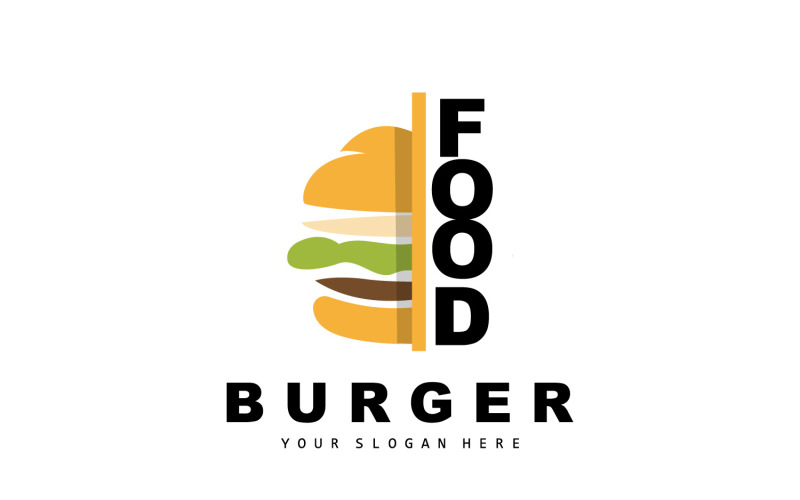 Бургер Логотип Фаст Фуд ДизайнV10