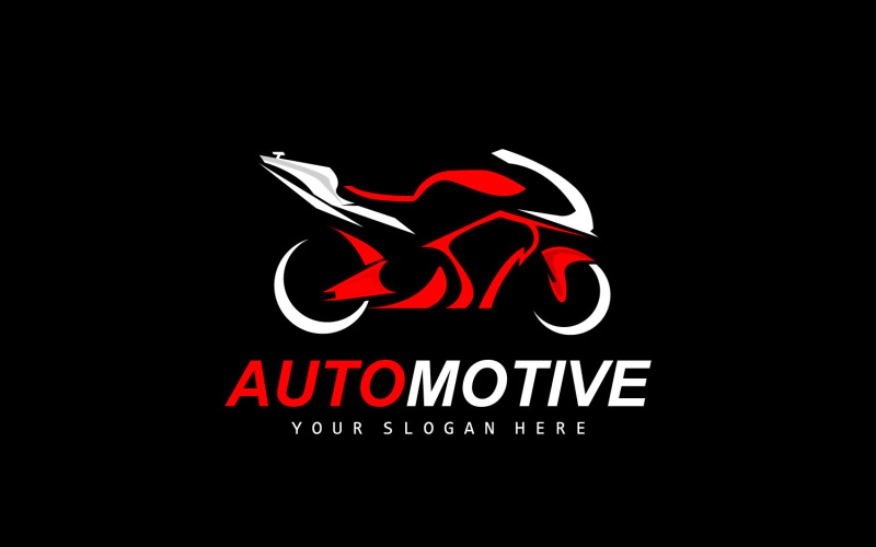 Logo motocyklu MotoSport Vehicle Vector V10