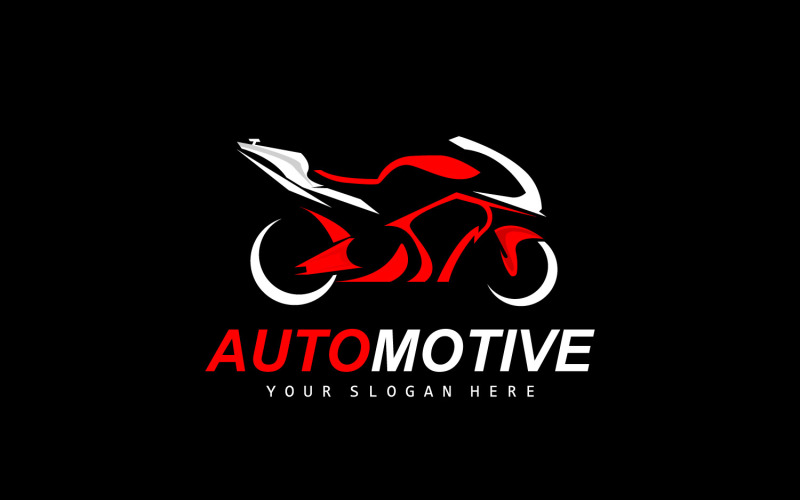 Мотоцикл логотип MotoSport транспортного засобу вектор V10