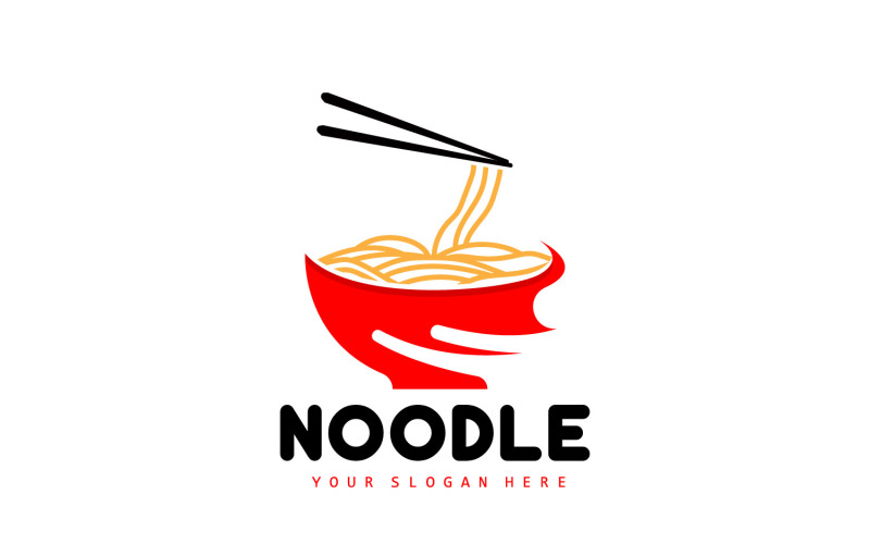 Noodle Logo Ramen Vector Chinees eten v7