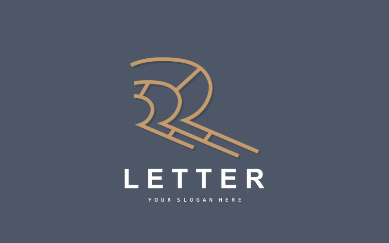 R Letter Logotyp Logotype Vector V4