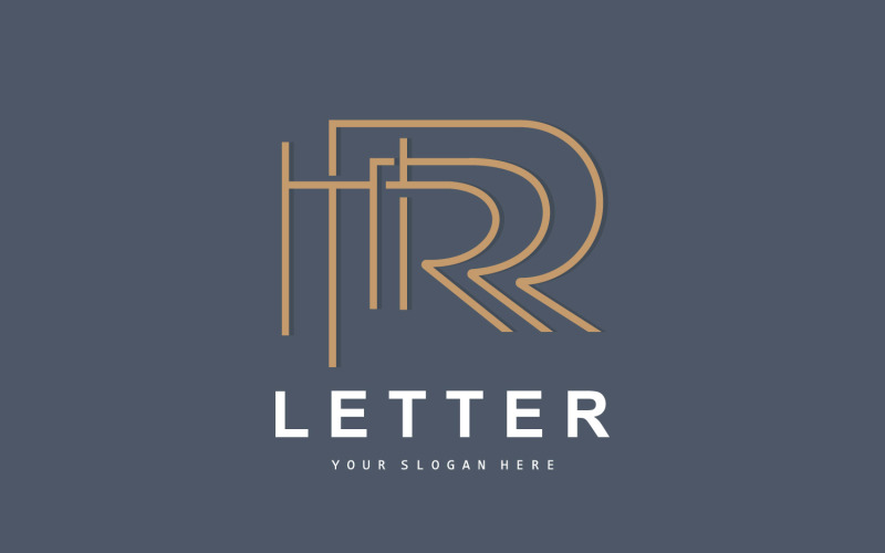 R лист логотип логотип вектор V3