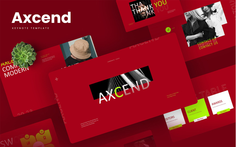 Axcend – Шаблон Keynote о моде