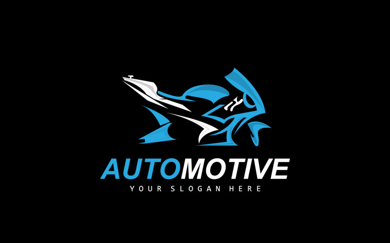 Logo motocykla MotoSport pojazdu wektor V16