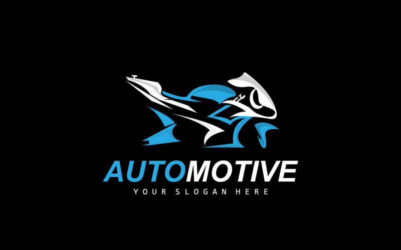 Motorcykellogotyp MotoSport Vehicle Vector V17