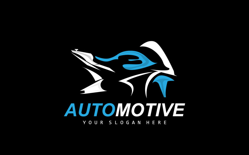 Motorfiets Logo MotoSport voertuig Vector V14