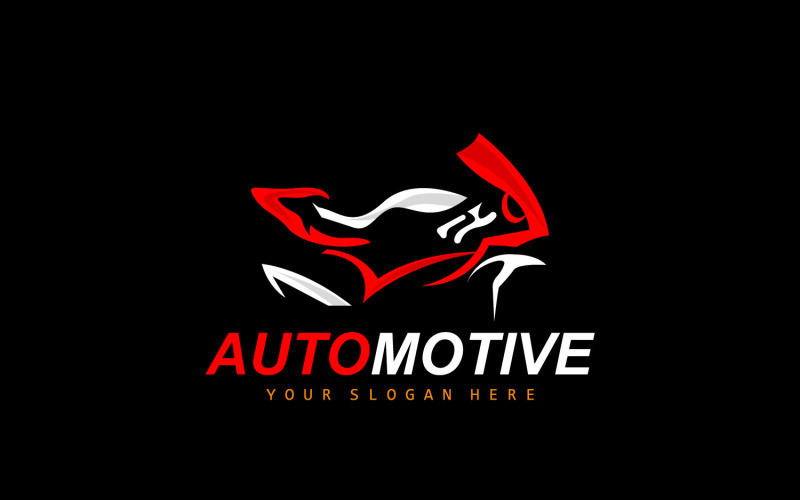 Motorrad-Logo MotoSport Fahrzeugvektor V21