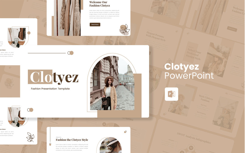 Clotyez - modelo de PowerPoint de moda