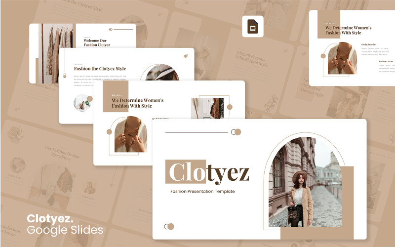 Clotyez - Plantilla de diapositivas de Google sobre moda