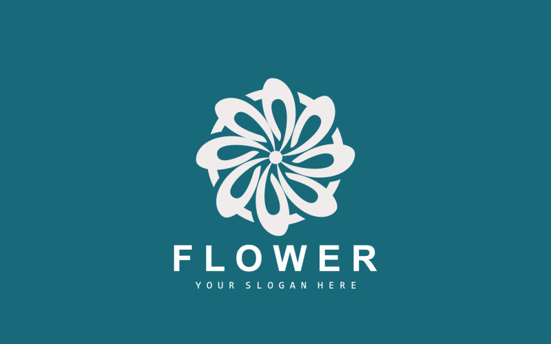 Fleur Logo Plante Ornementale Conception Plante VectorV8