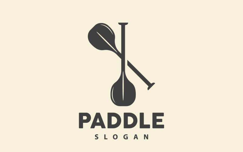 Paddle Logo Boat Design Illustrazione vettoriale DesignV2