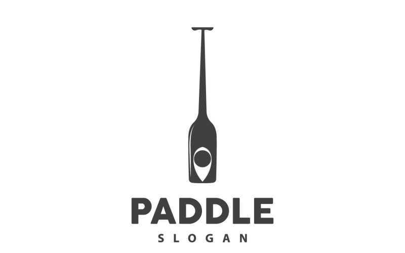 Pádlo Logo Design lodi Vektorové ilustrace DesignV11