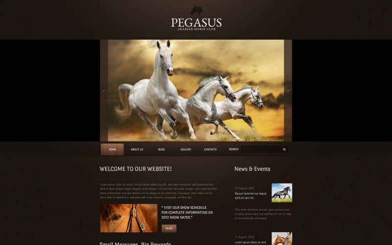 Шаблон Horse Drupal