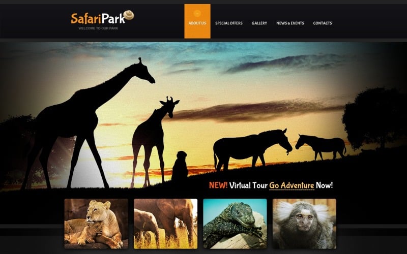 Zoo website sjabloon
