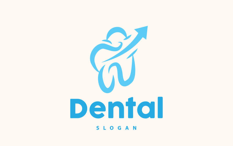 Logo del dente Dental Health Vector CareV14