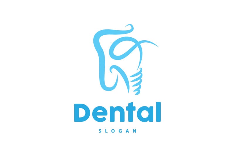 Logo zęba Zdrowie stomatologiczne wektor CareV23