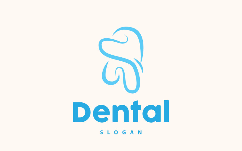 Logo zubů Dental Health Vector CareV13
