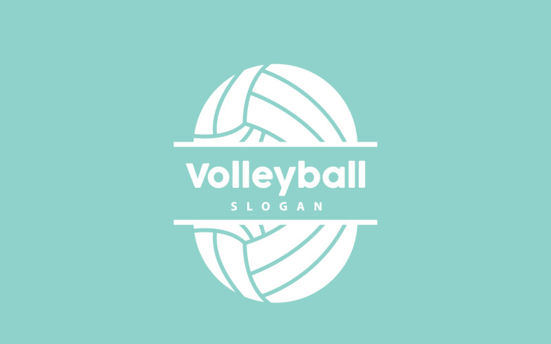 Logotipo De Voleibol Deporte Diseño SimpleV1