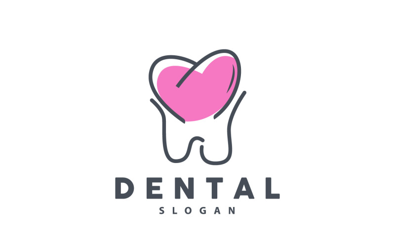 Logotipo do dente Dental Health Vector CareV10
