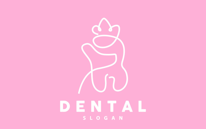 Logotipo do dente Dental Health Vector CareV11