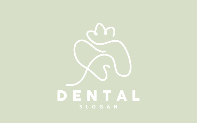Logotipo do dente Dental Health Vector CareV5
