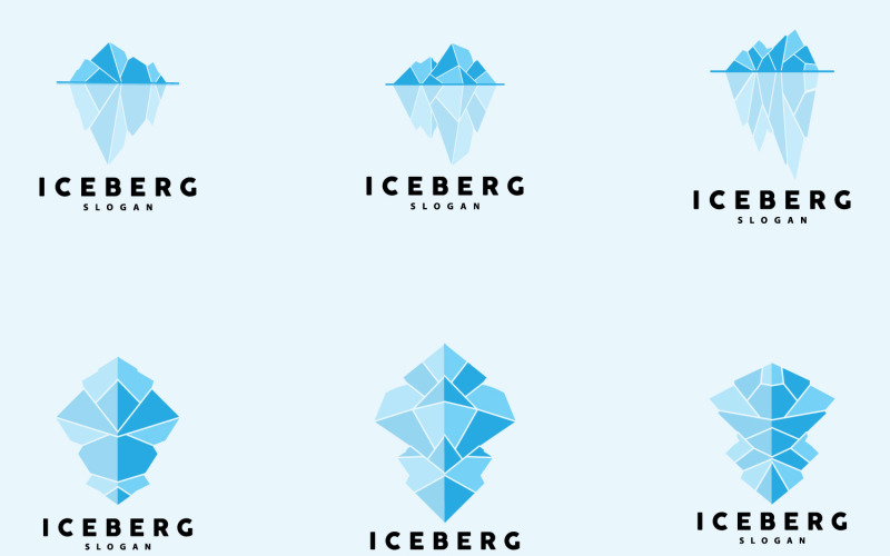 Projekt logo góry lodowej Antarktyki Zimnej GóryV11